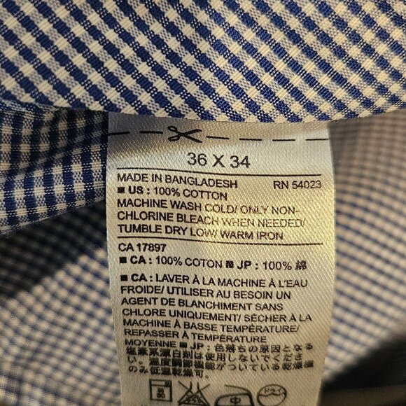 Banana Republic Tailored Slim Fit Mens Dress Pants 36x34 Gray Micro Houndstooth - Picture 13 of 15